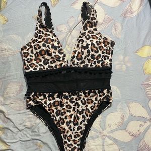 NWT Leopard One Piece